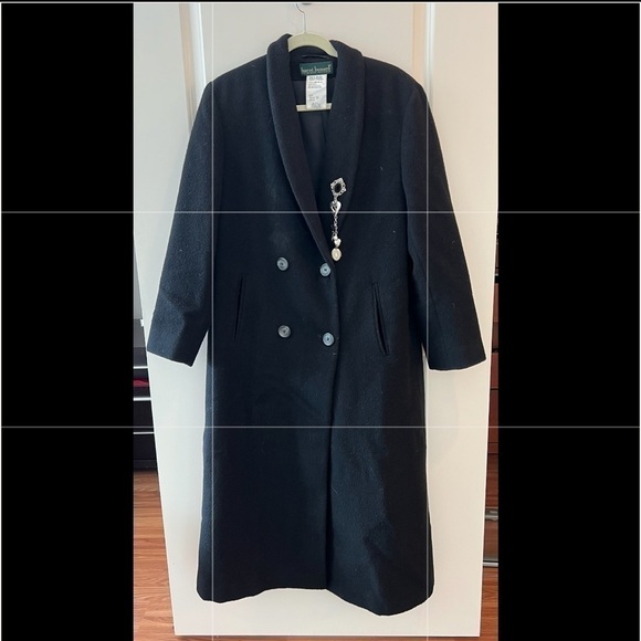 Harve Bernard Black Coat Size 10 - Picture 2 of 16